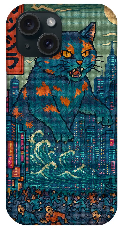 Catzilla a Purr-fectly Hilarious Monster - Phone Case