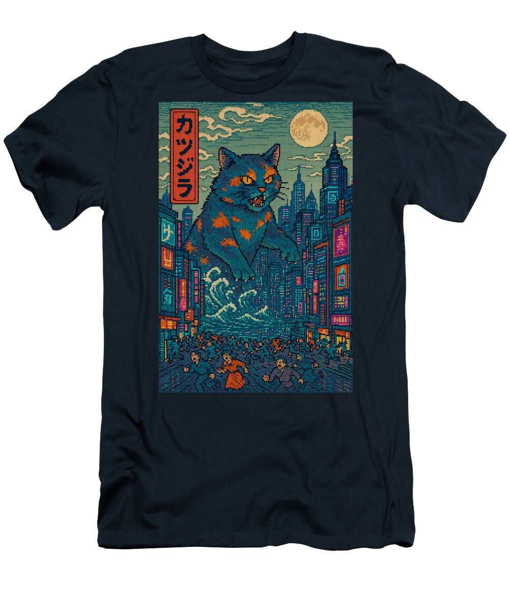 Catzilla a Purr-fectly Hilarious Monster - T-Shirt