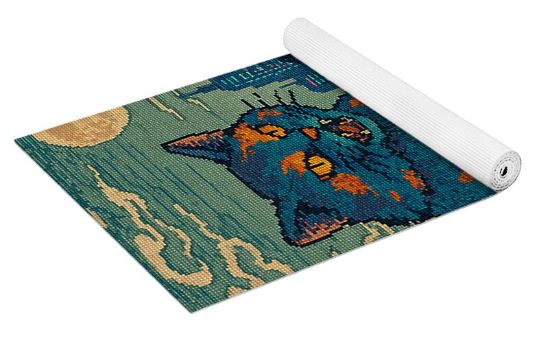 Catzilla a Purr-fectly Hilarious Monster - Yoga Mat