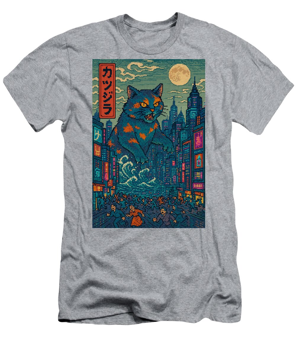 Catzilla a Purr-fectly Hilarious Monster - T-Shirt