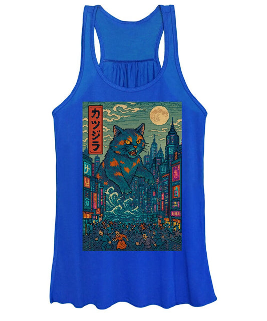 Catzilla a Purr-fectly Hilarious Monster - Women's Tank Top