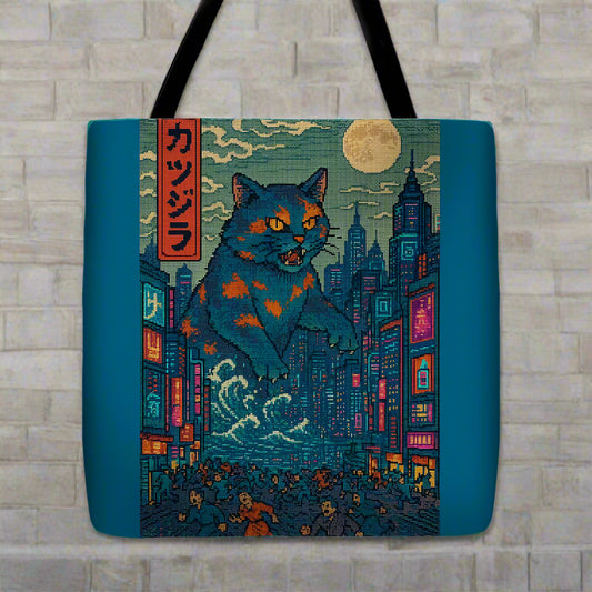 Catzilla a Purr-fectly Hilarious Monster - Tote Bag