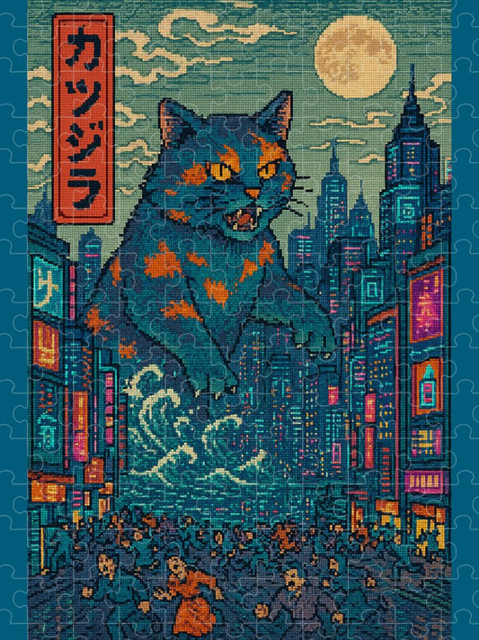 Catzilla a Purr-fectly Hilarious Monster - Puzzle