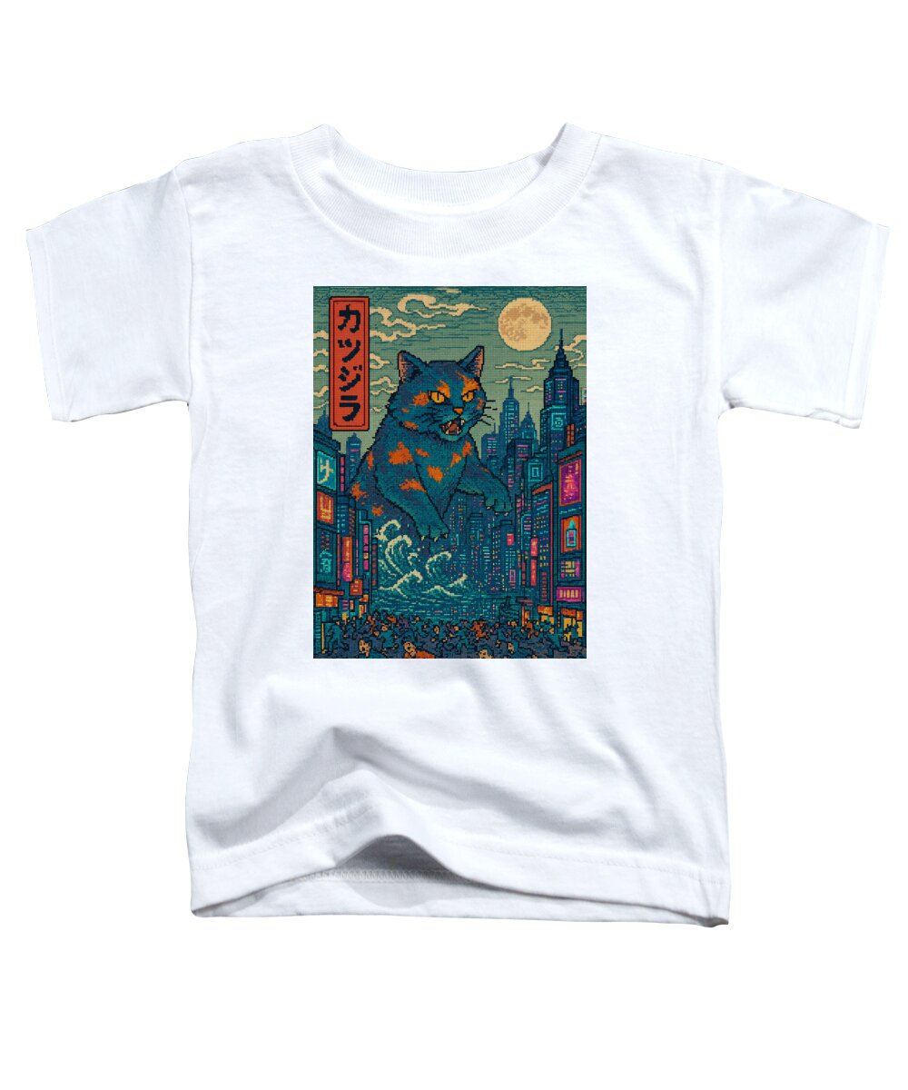 Catzilla a Purr-fectly Hilarious Monster - Toddler T-Shirt