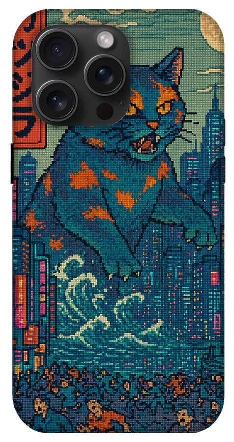 Catzilla a Purr-fectly Hilarious Monster - Phone Case