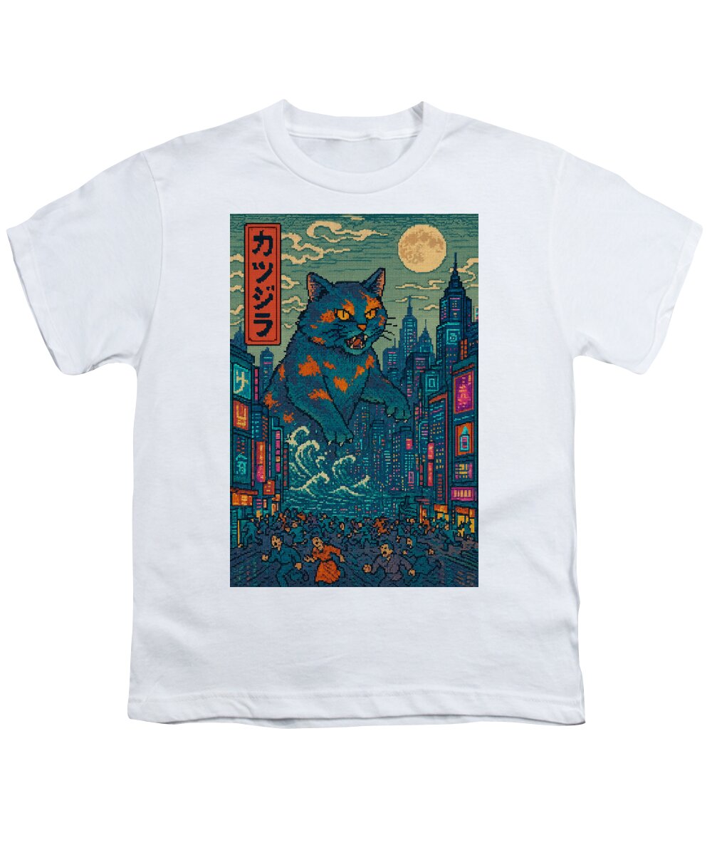 Catzilla a Purr-fectly Hilarious Monster - Youth T-Shirt