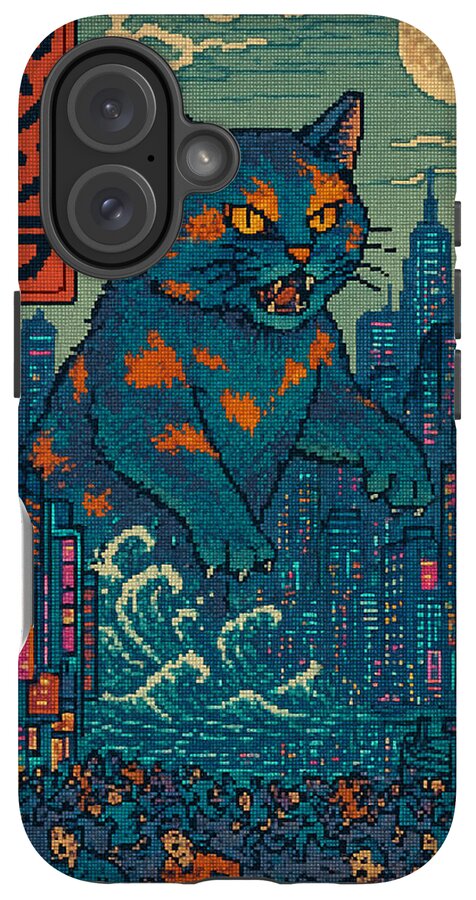 Catzilla a Purr-fectly Hilarious Monster - Phone Case