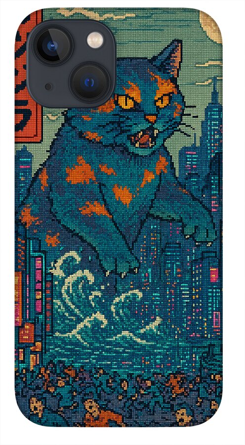 Catzilla a Purr-fectly Hilarious Monster - Phone Case