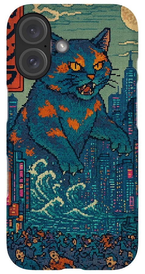 Catzilla a Purr-fectly Hilarious Monster - Phone Case