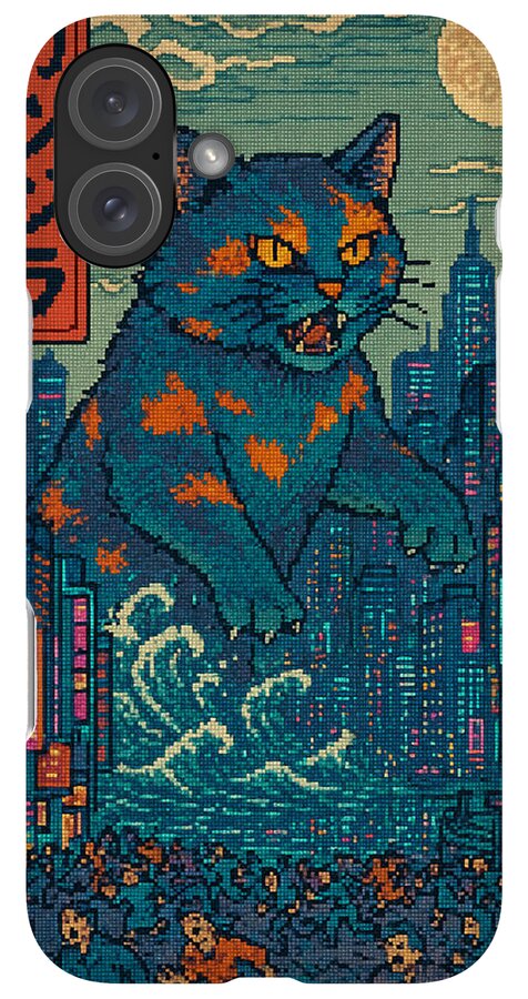 Catzilla a Purr-fectly Hilarious Monster - Phone Case