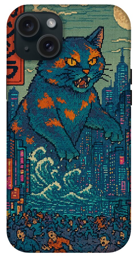 Catzilla a Purr-fectly Hilarious Monster - Phone Case