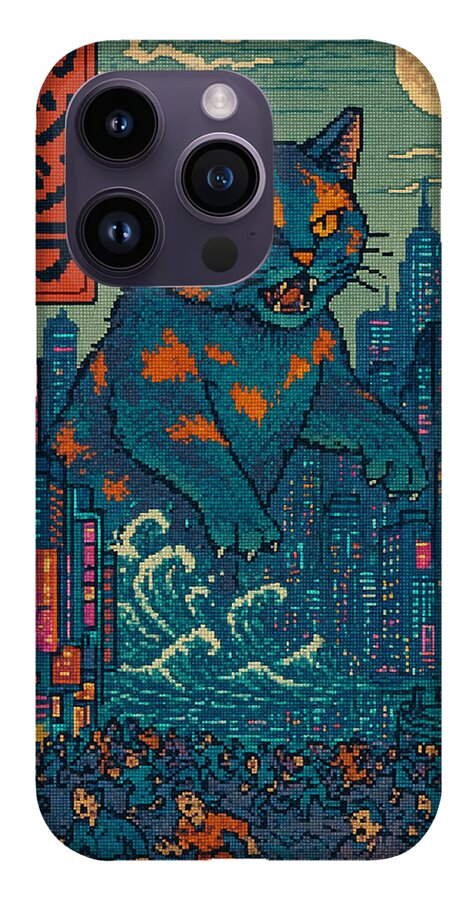 Catzilla a Purr-fectly Hilarious Monster - Phone Case