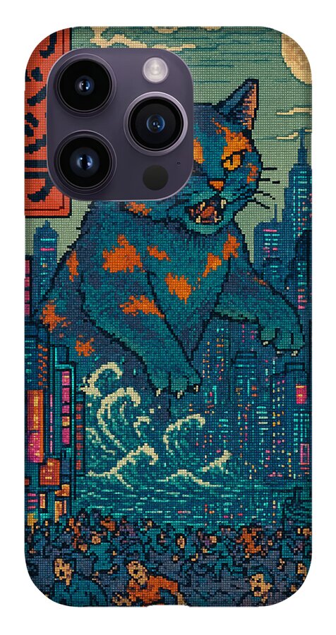 Catzilla a Purr-fectly Hilarious Monster - Phone Case
