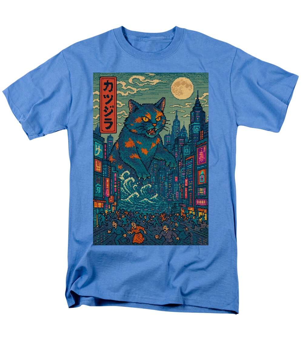 Catzilla a Purr-fectly Hilarious Monster - Men's T-Shirt (Regular Fit)