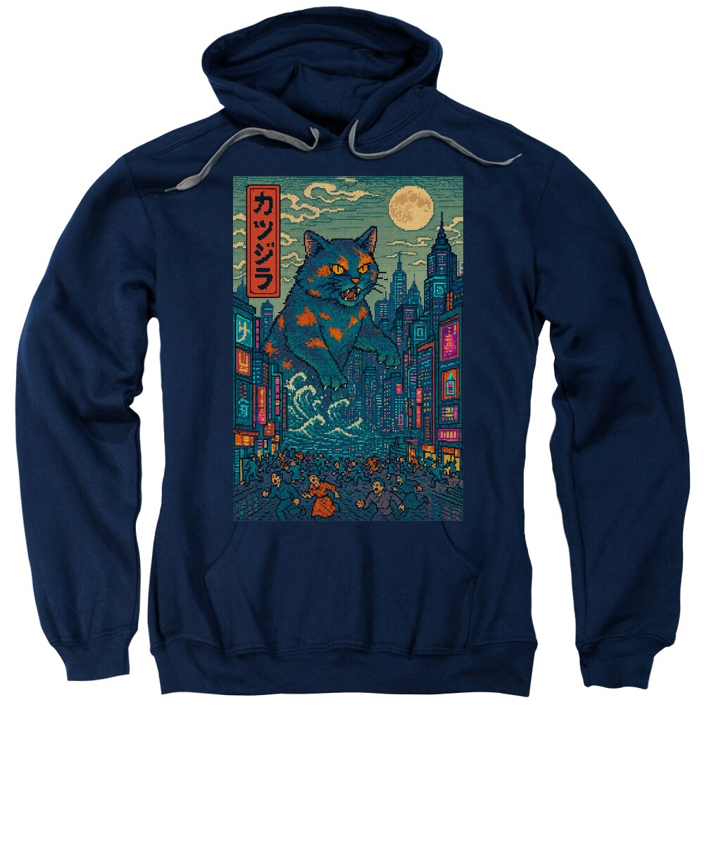 Catzilla a Purr-fectly Hilarious Monster - Sweatshirt