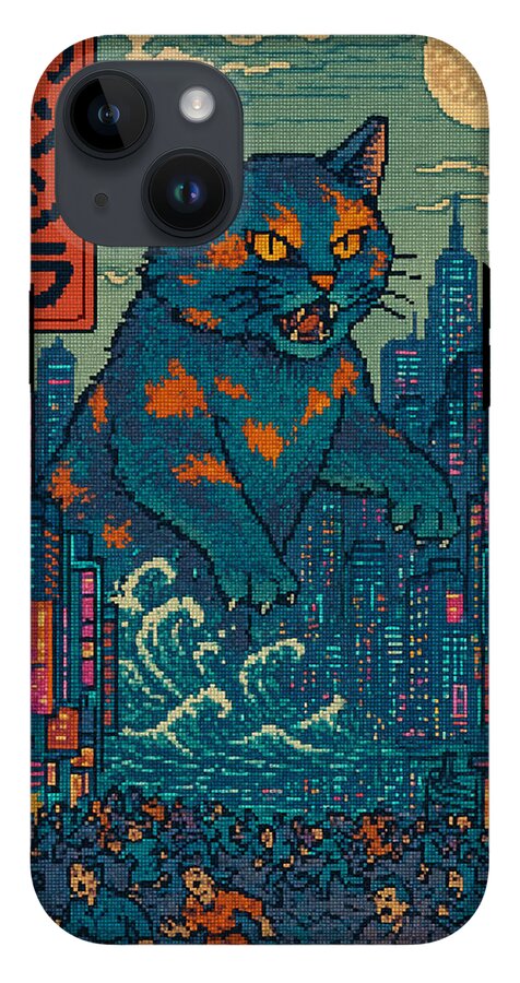 Catzilla a Purr-fectly Hilarious Monster - Phone Case