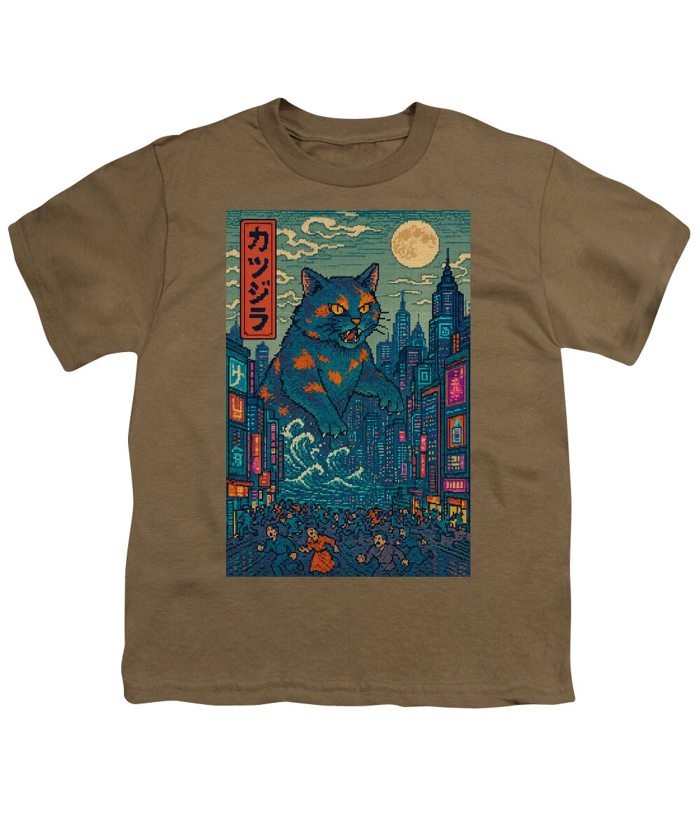 Catzilla a Purr-fectly Hilarious Monster - Youth T-Shirt