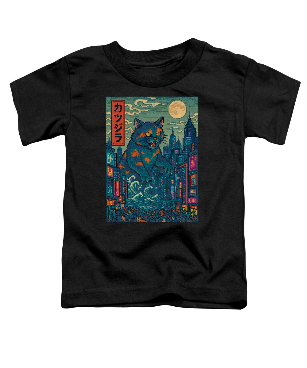 Catzilla a Purr-fectly Hilarious Monster - Toddler T-Shirt