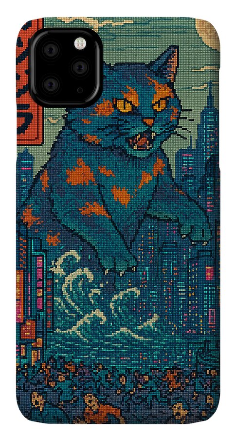Catzilla a Purr-fectly Hilarious Monster - Phone Case