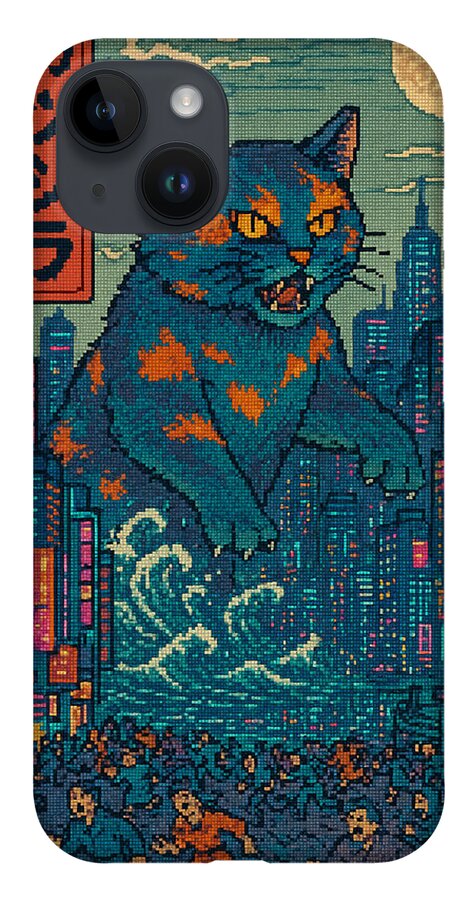 Catzilla a Purr-fectly Hilarious Monster - Phone Case