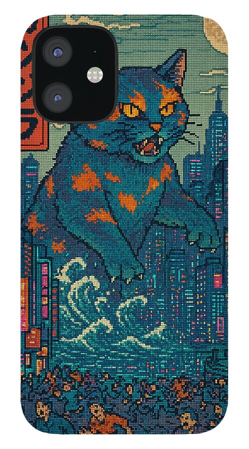 Catzilla a Purr-fectly Hilarious Monster - Phone Case