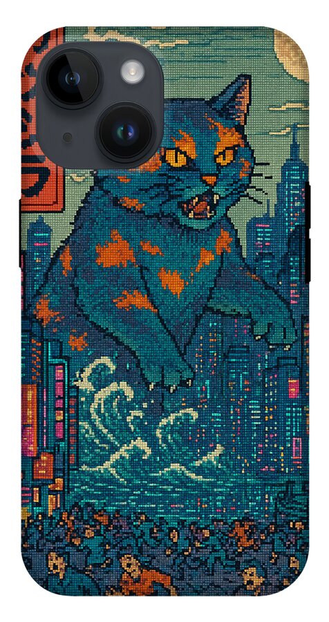 Catzilla a Purr-fectly Hilarious Monster - Phone Case