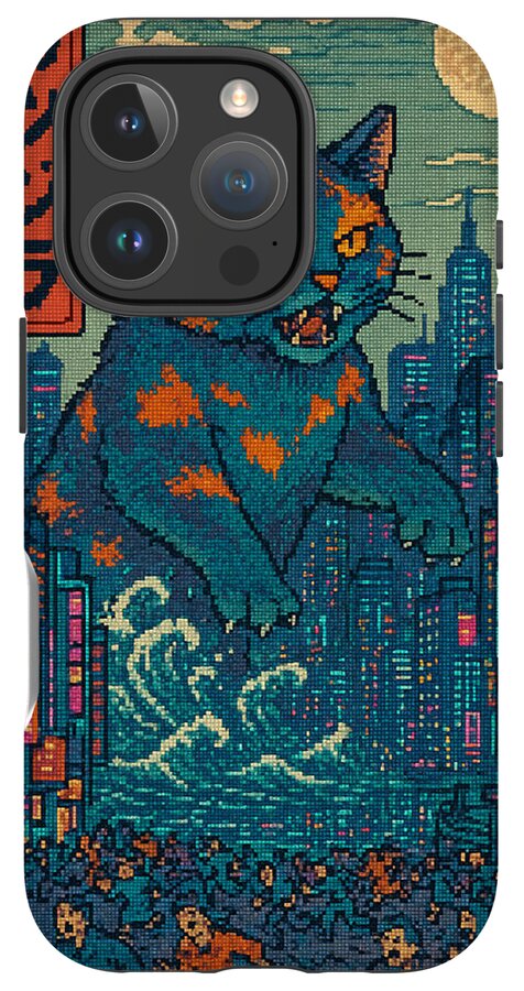 Catzilla a Purr-fectly Hilarious Monster - Phone Case
