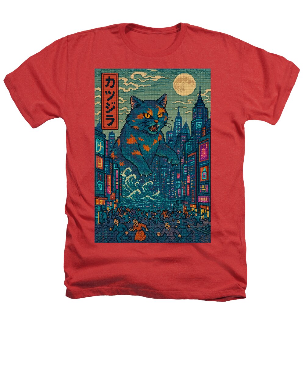 Catzilla a Purr-fectly Hilarious Monster - Heathers T-Shirt