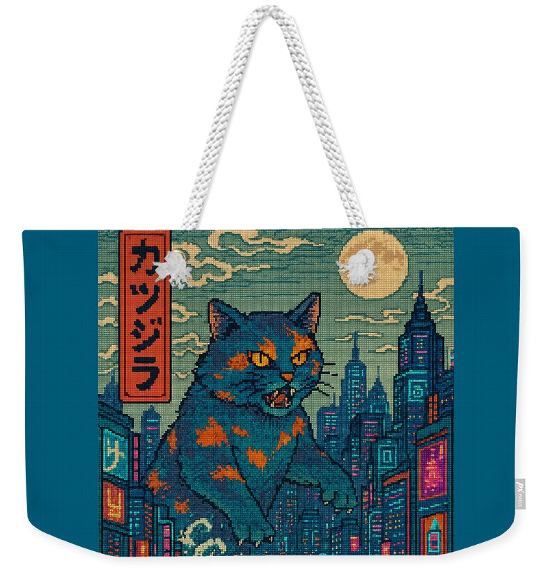 Catzilla a Purr-fectly Hilarious Monster - Weekender Tote Bag
