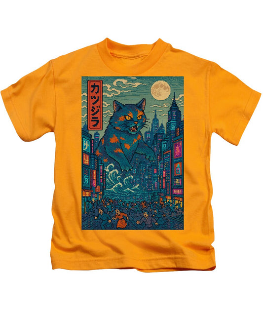 Catzilla a Purr-fectly Hilarious Monster - Kids T-Shirt