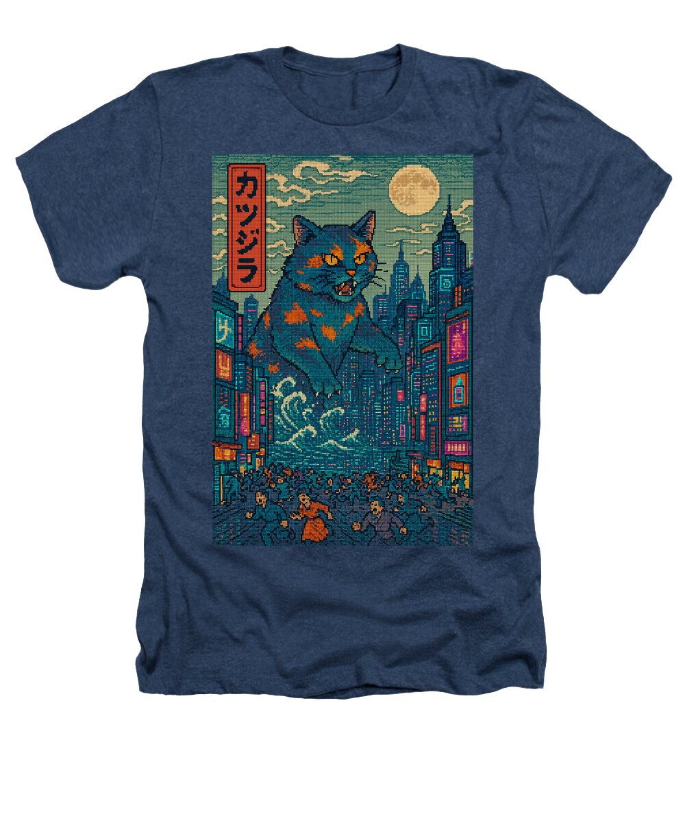 Catzilla a Purr-fectly Hilarious Monster - Heathers T-Shirt
