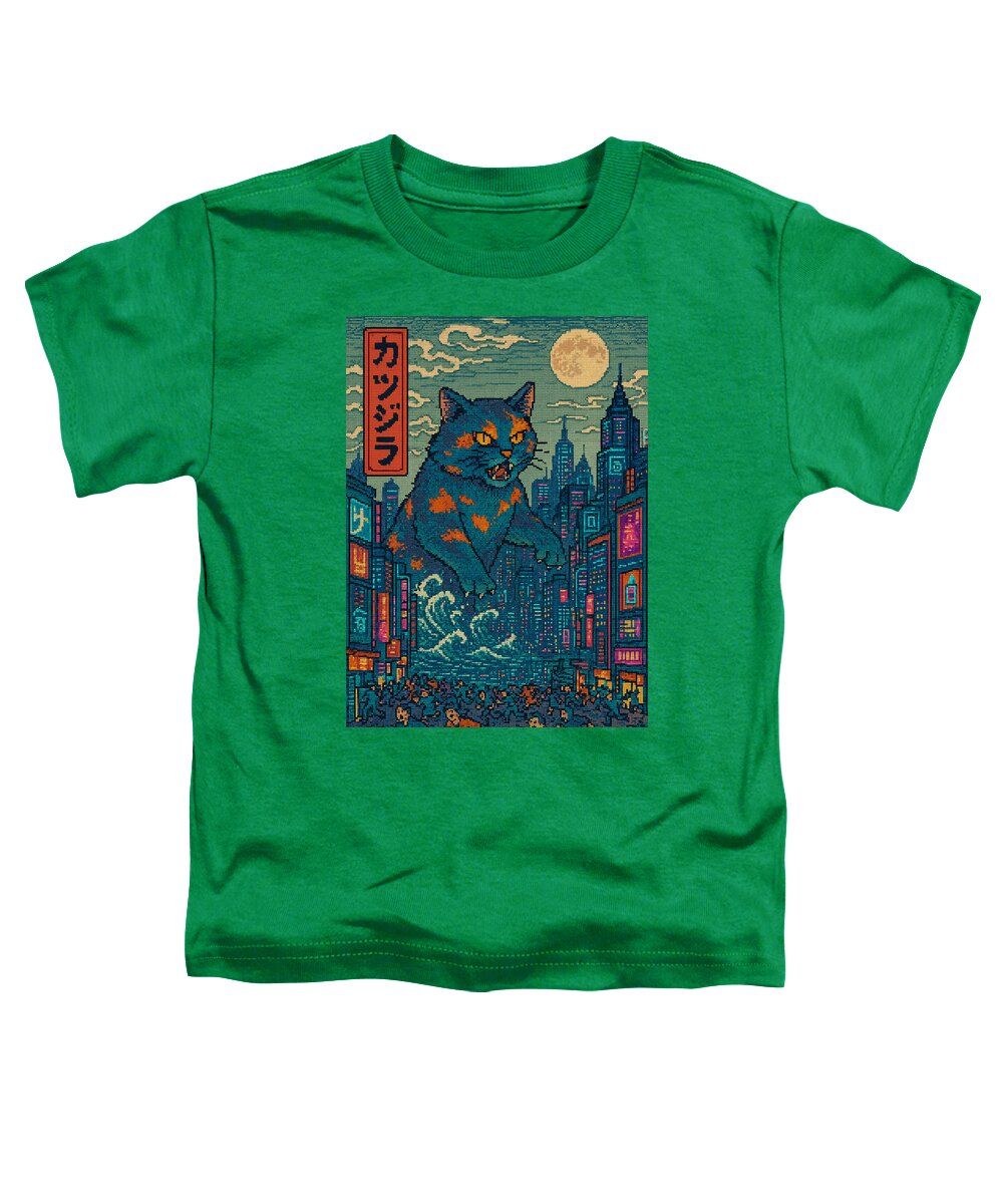 Catzilla a Purr-fectly Hilarious Monster - Toddler T-Shirt