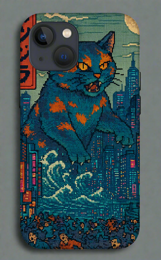 Catzilla a Purr-fectly Hilarious Monster - Phone Case