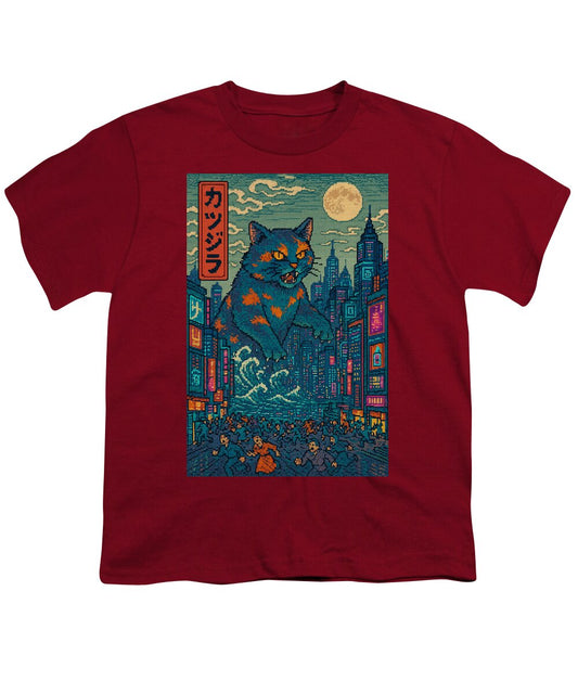 Catzilla a Purr-fectly Hilarious Monster - Youth T-Shirt