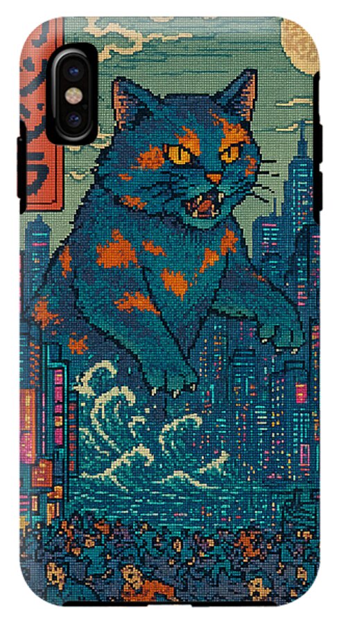 Catzilla a Purr-fectly Hilarious Monster - Phone Case