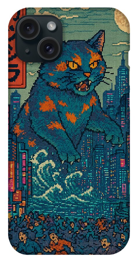 Catzilla a Purr-fectly Hilarious Monster - Phone Case