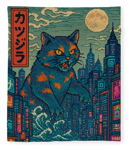 Catzilla a Purr-fectly Hilarious Monster - Blanket