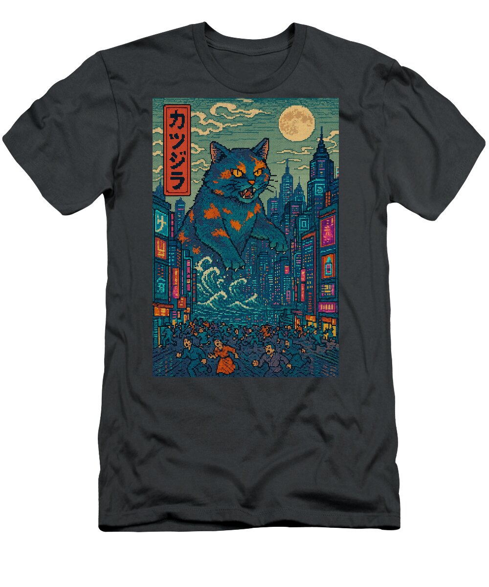 Catzilla a Purr-fectly Hilarious Monster - T-Shirt
