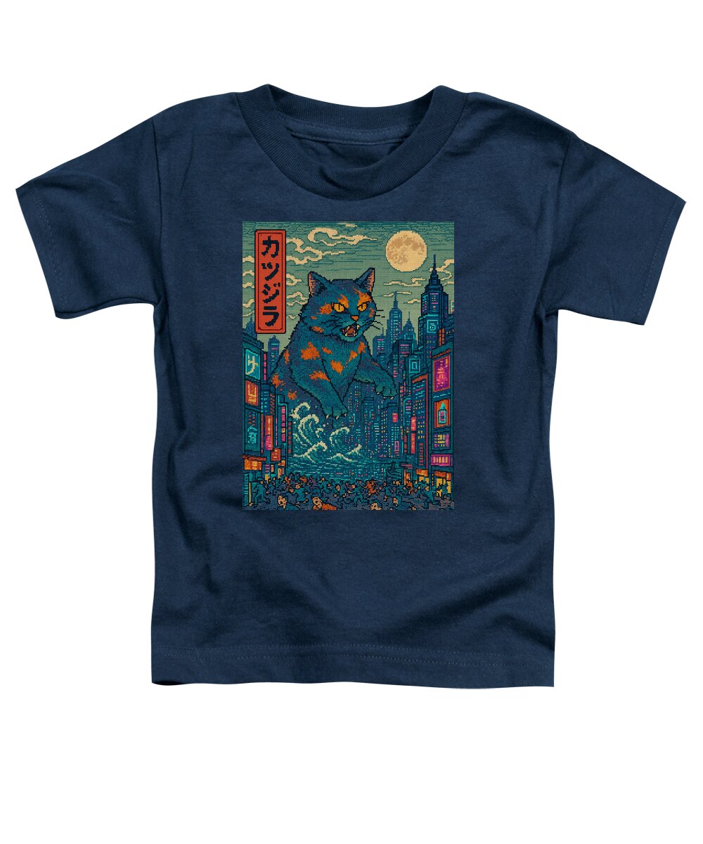 Catzilla a Purr-fectly Hilarious Monster - Toddler T-Shirt