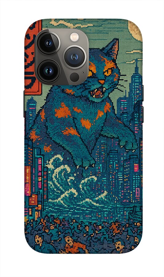 Catzilla a Purr-fectly Hilarious Monster - Phone Case
