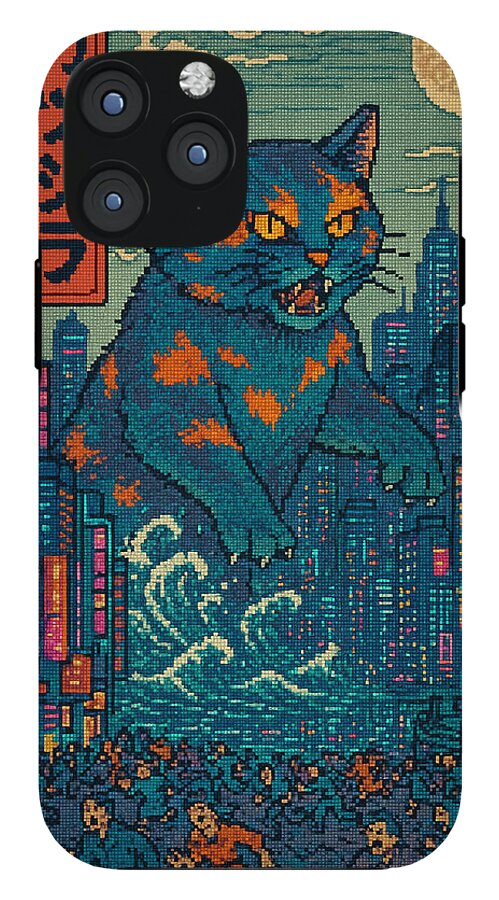 Catzilla a Purr-fectly Hilarious Monster - Phone Case