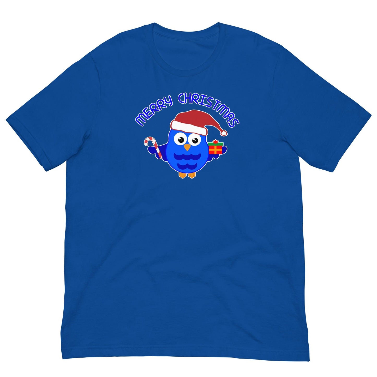 Christmas Owl T-shirt True Royal / S