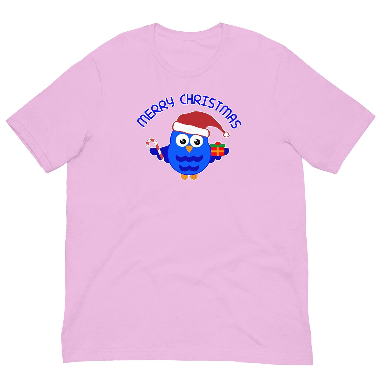 Christmas Owl T-shirt Lilac / S