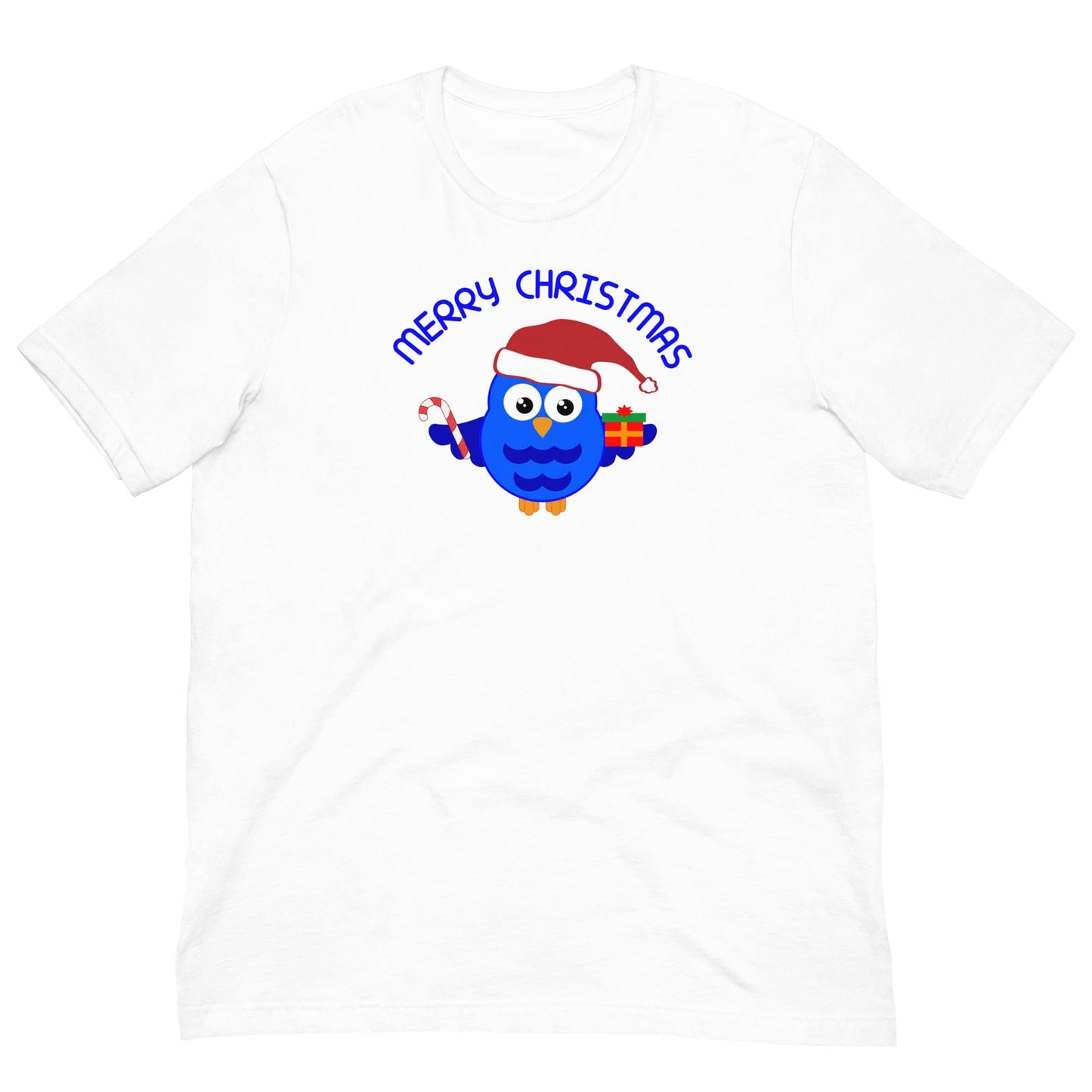 Christmas Owl T-shirt White / XS