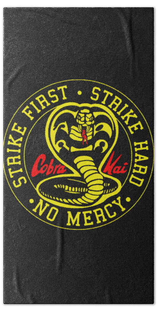 Cobra Kai Strike First - Beach Towel