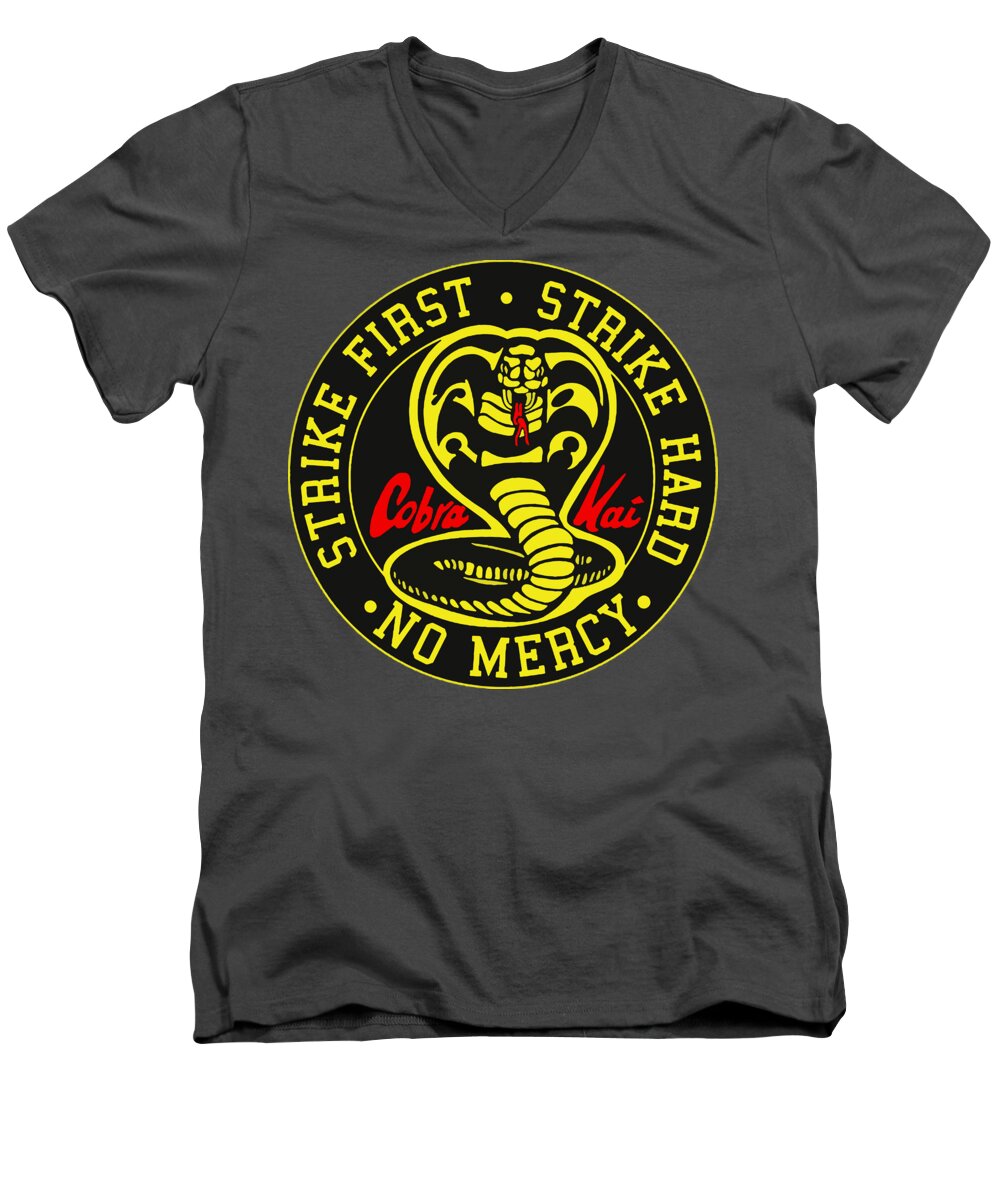 Cobra Kai Strike First - Men's V-Neck T-Shirt