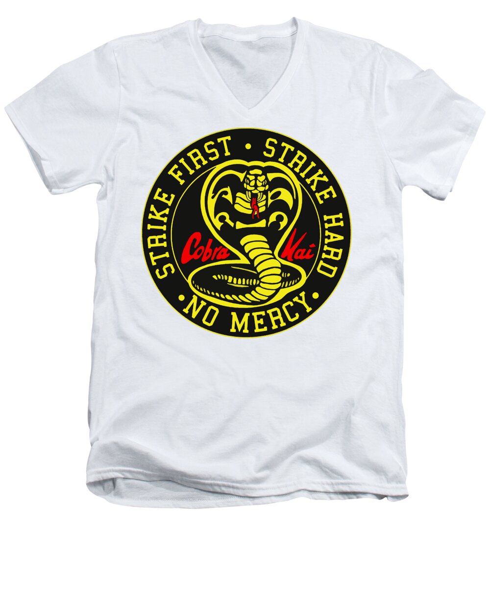 Cobra Kai Strike First - Men's V-Neck T-Shirt