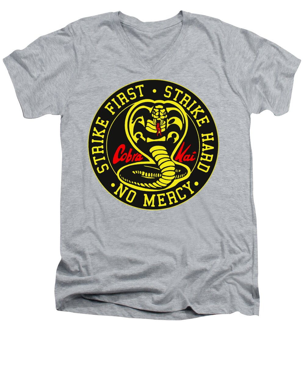 Cobra Kai Strike First - Men's V-Neck T-Shirt