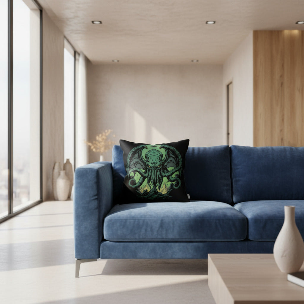 Cthulhu Demon throw pillow