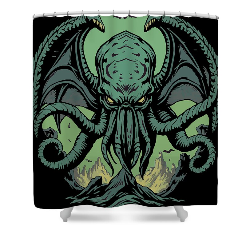 Cthulhu Demon - Shower Curtain